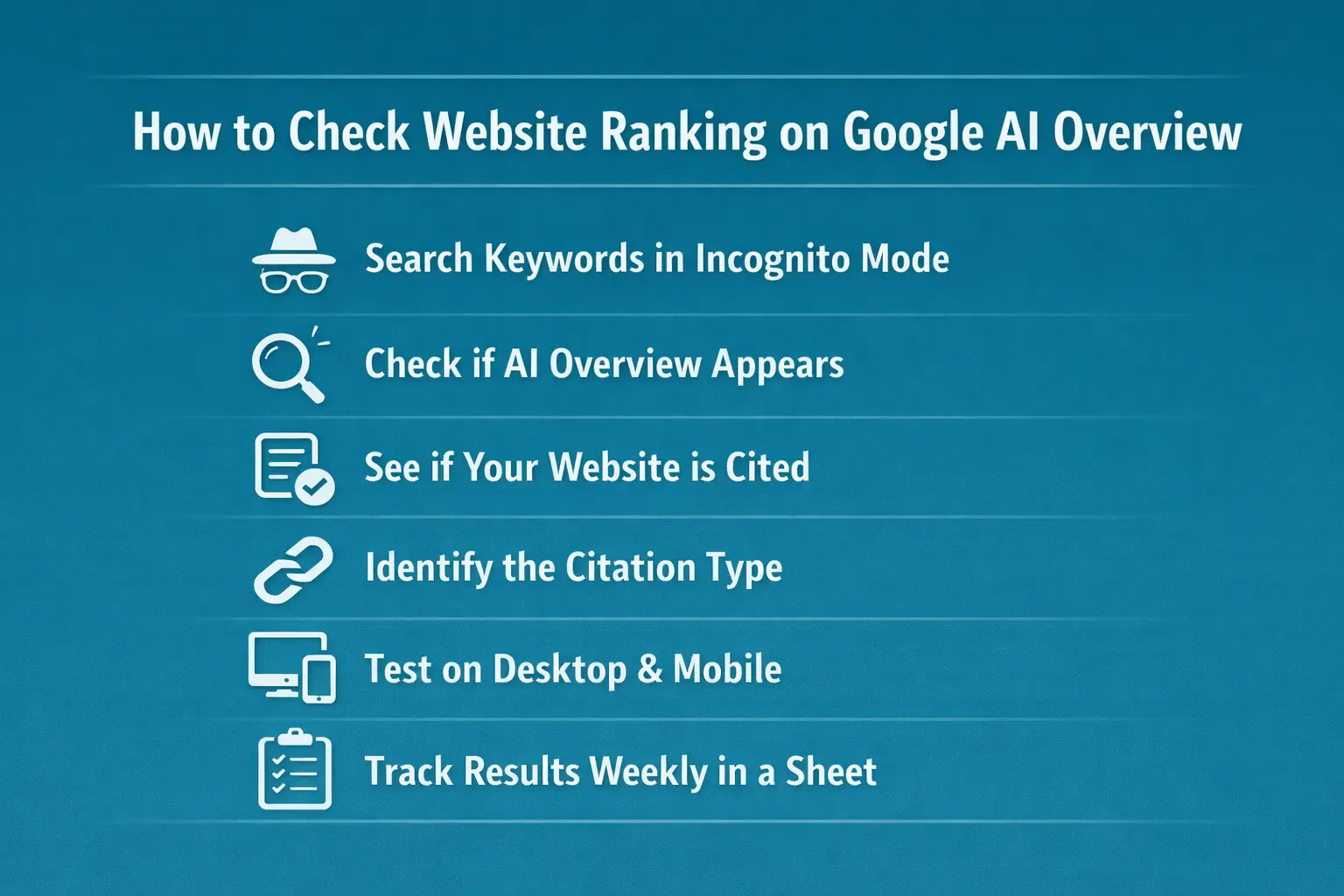 How to Check Website Ranking on Google AI Overview